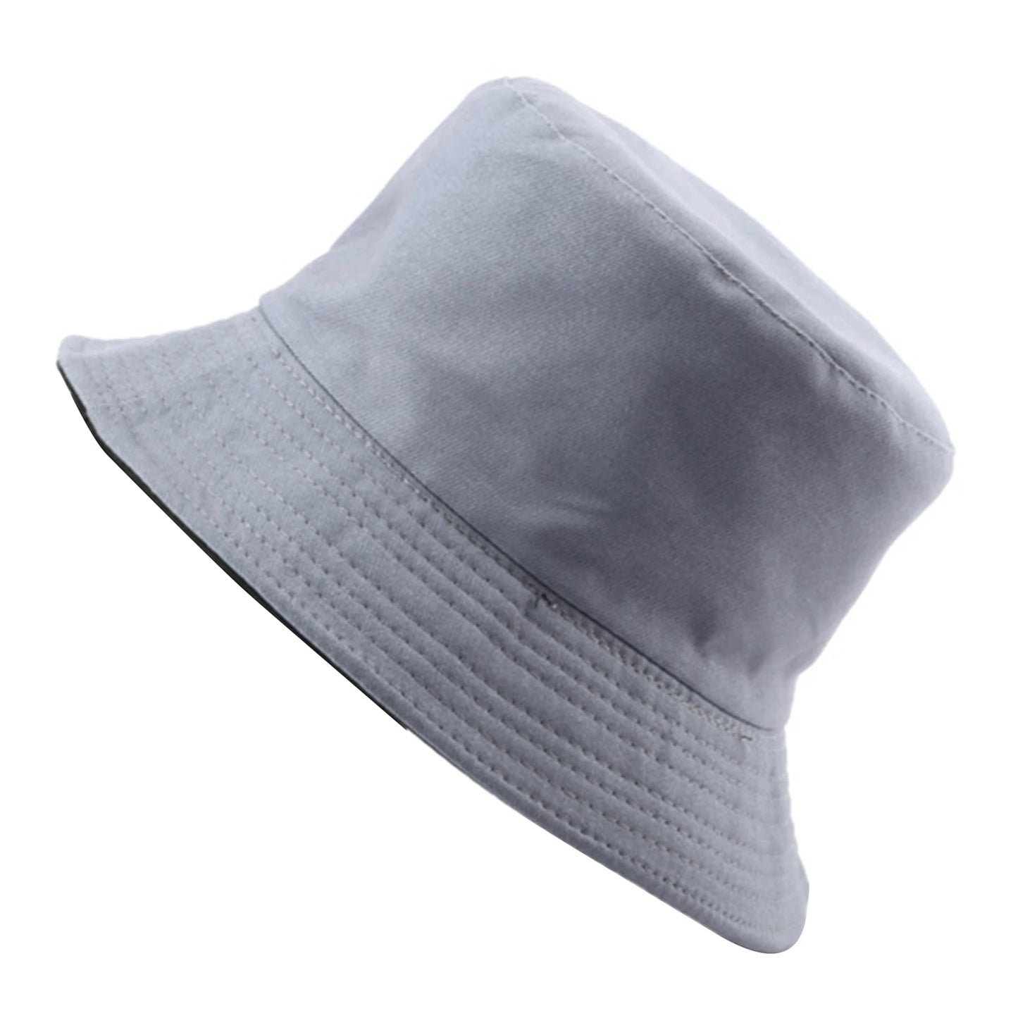 Double-sided Wearing Cap Solid Color Bucket Hat Men Women Sun Hat Reversible Fisherman Hat Summer Panama Cap Sun Fishing Caps