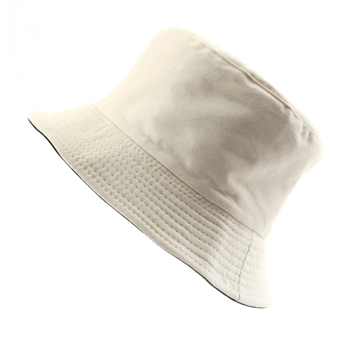Double-sided Wearing Cap Solid Color Bucket Hat Men Women Sun Hat Reversible Fisherman Hat Summer Panama Cap Sun Fishing Caps