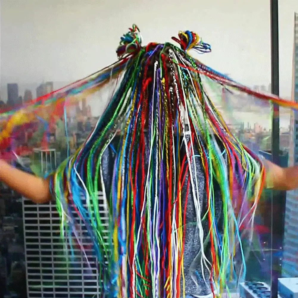 30Pcs Colorful Girls Hair Braids Rope Strands for African Braids 90CM Girls DIY Ponytail braids Women Styling Hair Accessories