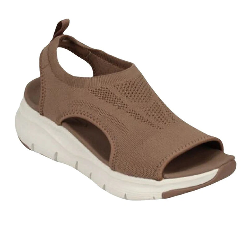 Women Summer Shoes 2024 Mesh Fish Platform Sandals Women's Open Toe Wedge Sandals Ladies Light Casual Shoes Zapatillas Mujer